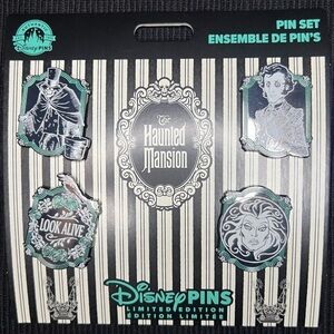 Disney The Haunted Mansion limited edition pin set 2024 NWT